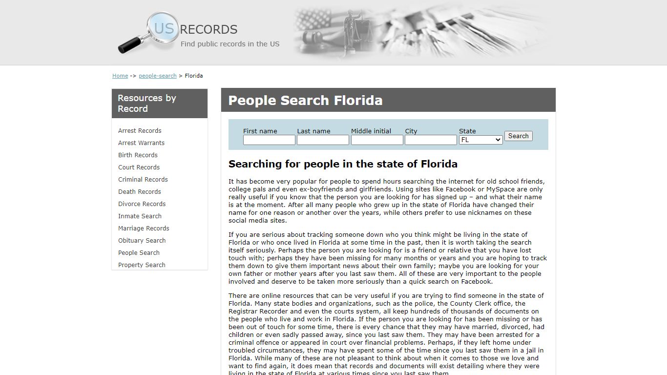People Search Florida | US Records